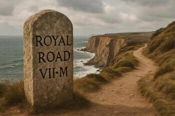 Kamenný milník kráľovskej cesty pri brale