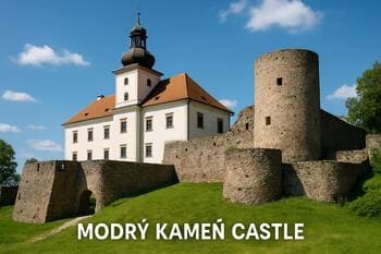 Hrad Modrý Kameň s hradbami