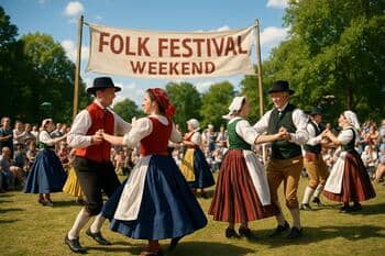 Folklórny festival s tancami vo Východnej
