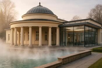 Kúpeľný dom v Piešťanoch s kolonádou